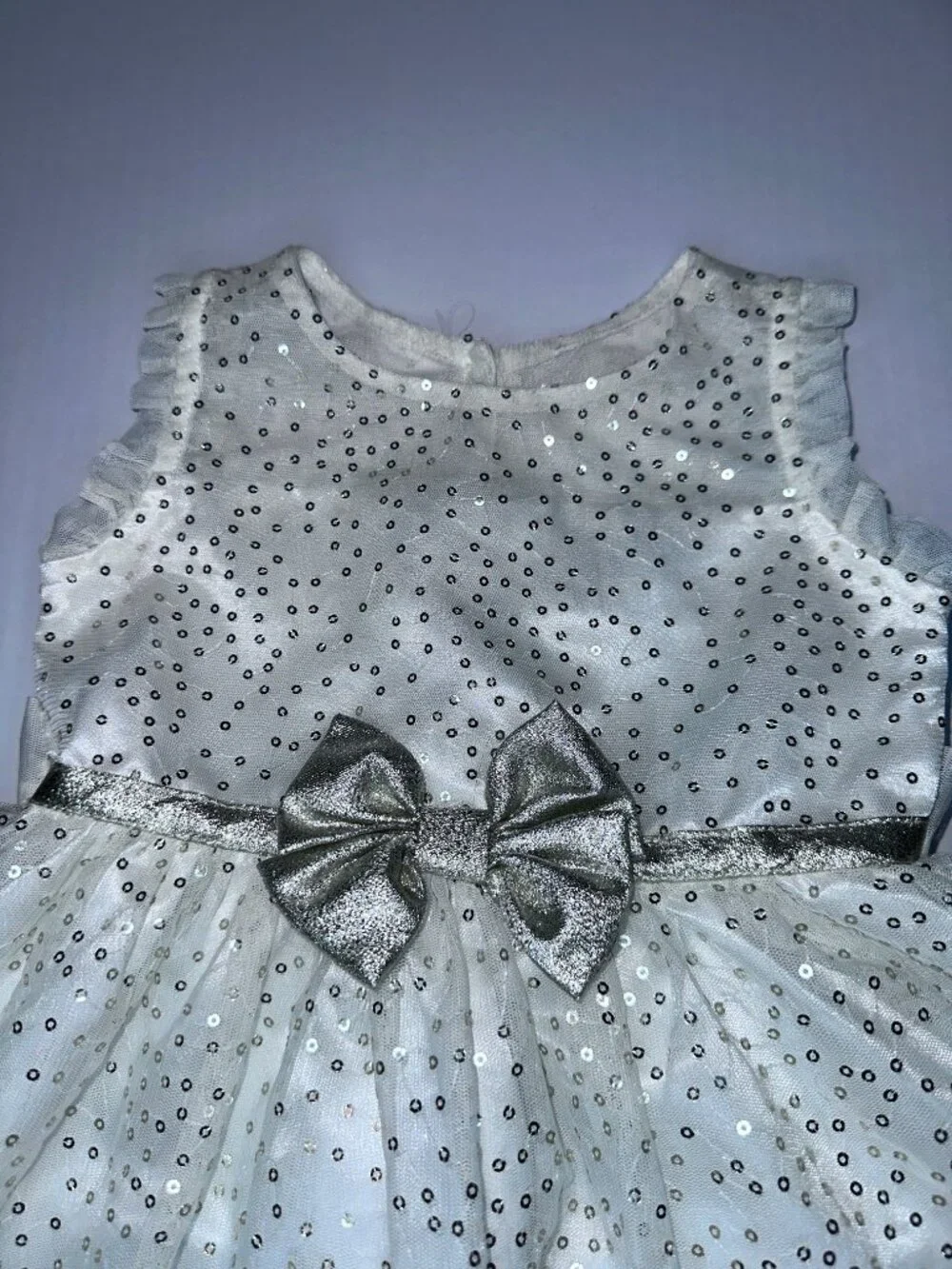 Jona Michelle Toddler Girls Ivory & GOLD sequin sparkle Dress Size 2T